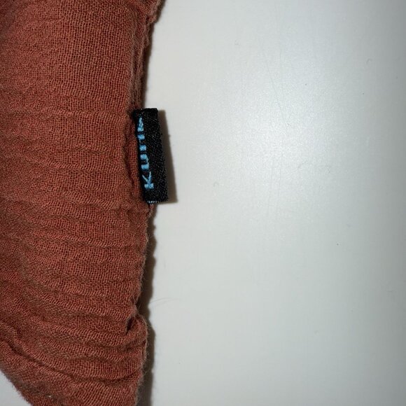 Kuhl Mens L Burnt Orange Rugged Short Sleeve Shirt Born In The Mountains - Picture 7 of 8